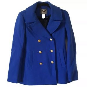 J Crew Stadium Cloth Majesty Wool Peacoat